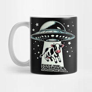 Alien Invasion For Cow Mug